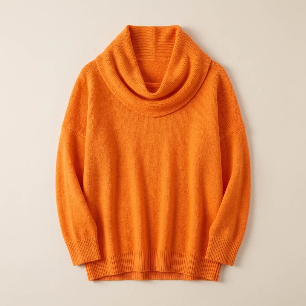 Women’s Long Sleeve Sweater – Cowl Neck, Pullover Style