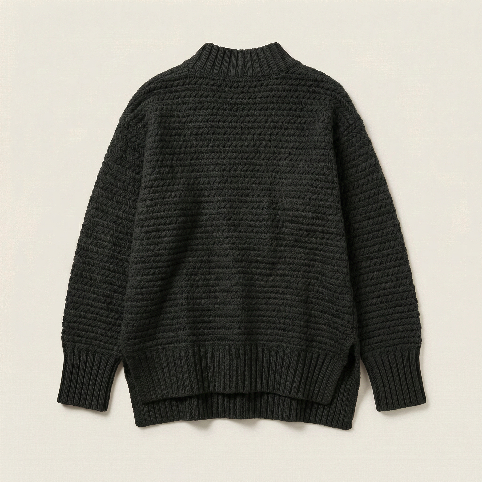 Women’s Solid Color Long Sleeve Knit Sweater – Crew Neck