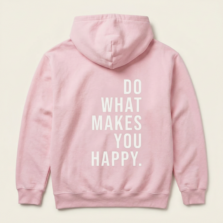 Women’s Hooded Sweatshirt – Back Text Print Design
