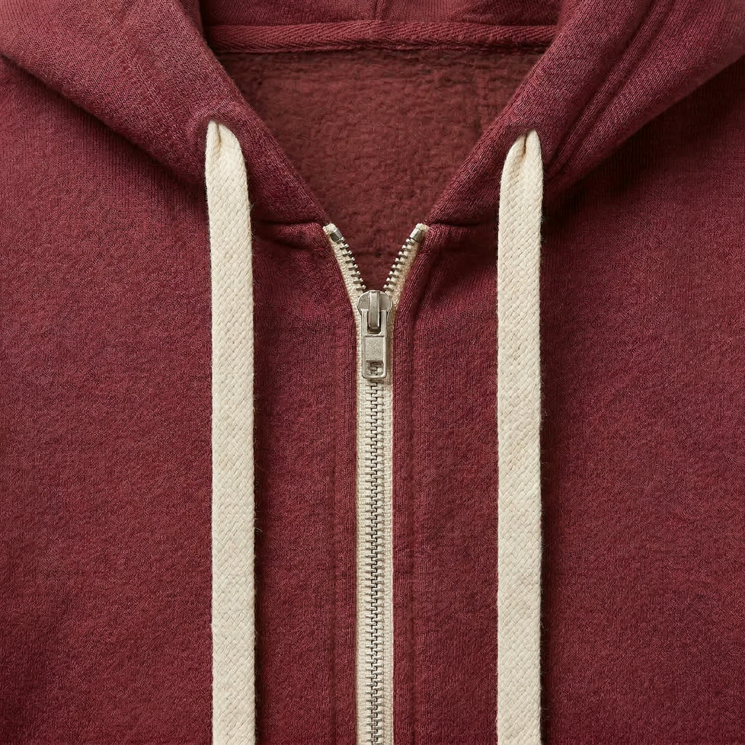Women’s Hooded Sweatshirt – Zip-Front Design with Kangaroo Pocket