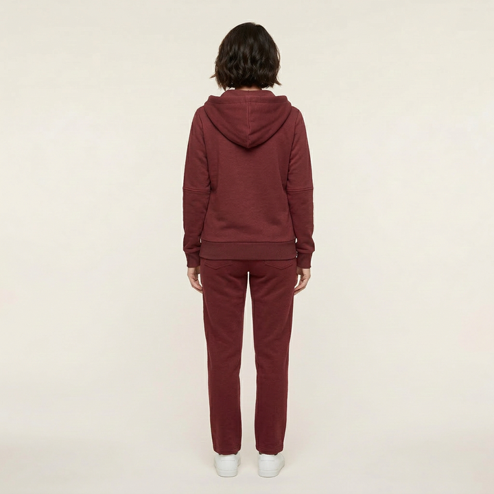 Women’s Hooded Sweatshirt – Zip-Front Design with Kangaroo Pocket