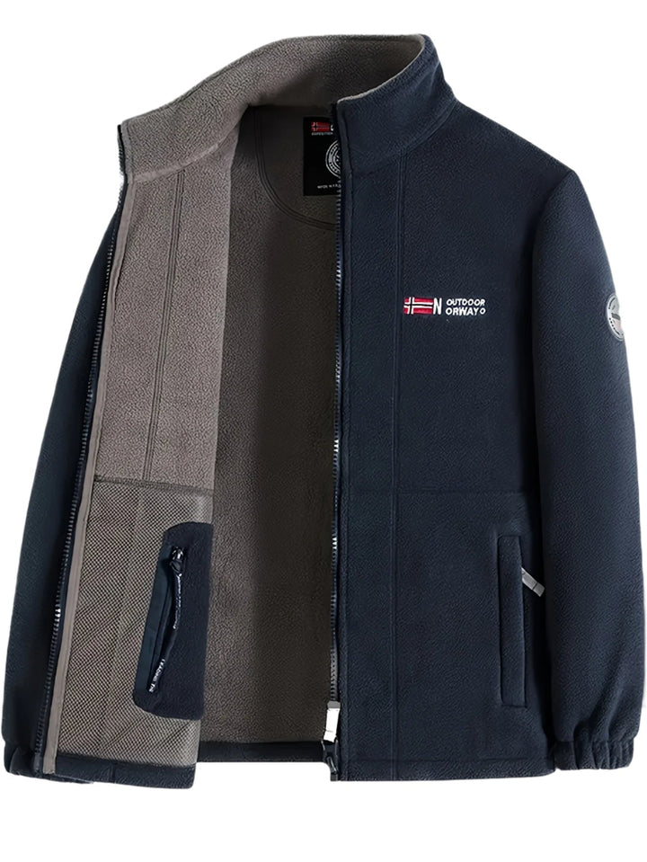 Julius Veste Polaire Outdoor Homme – Soft, Warm &amp; Light with Protective Collar