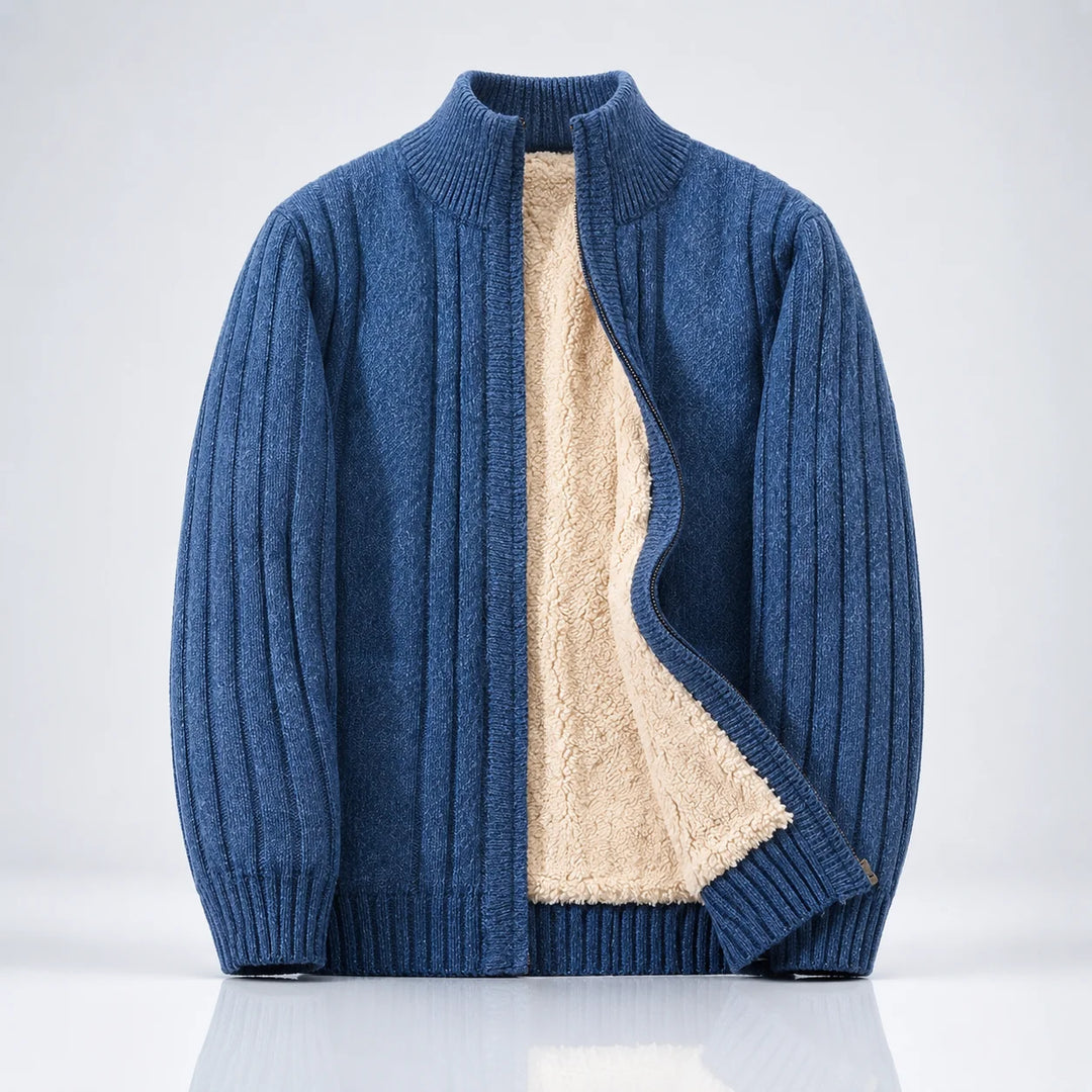 Nomad Sherpa-Lined Cashmere Zip Cardigan