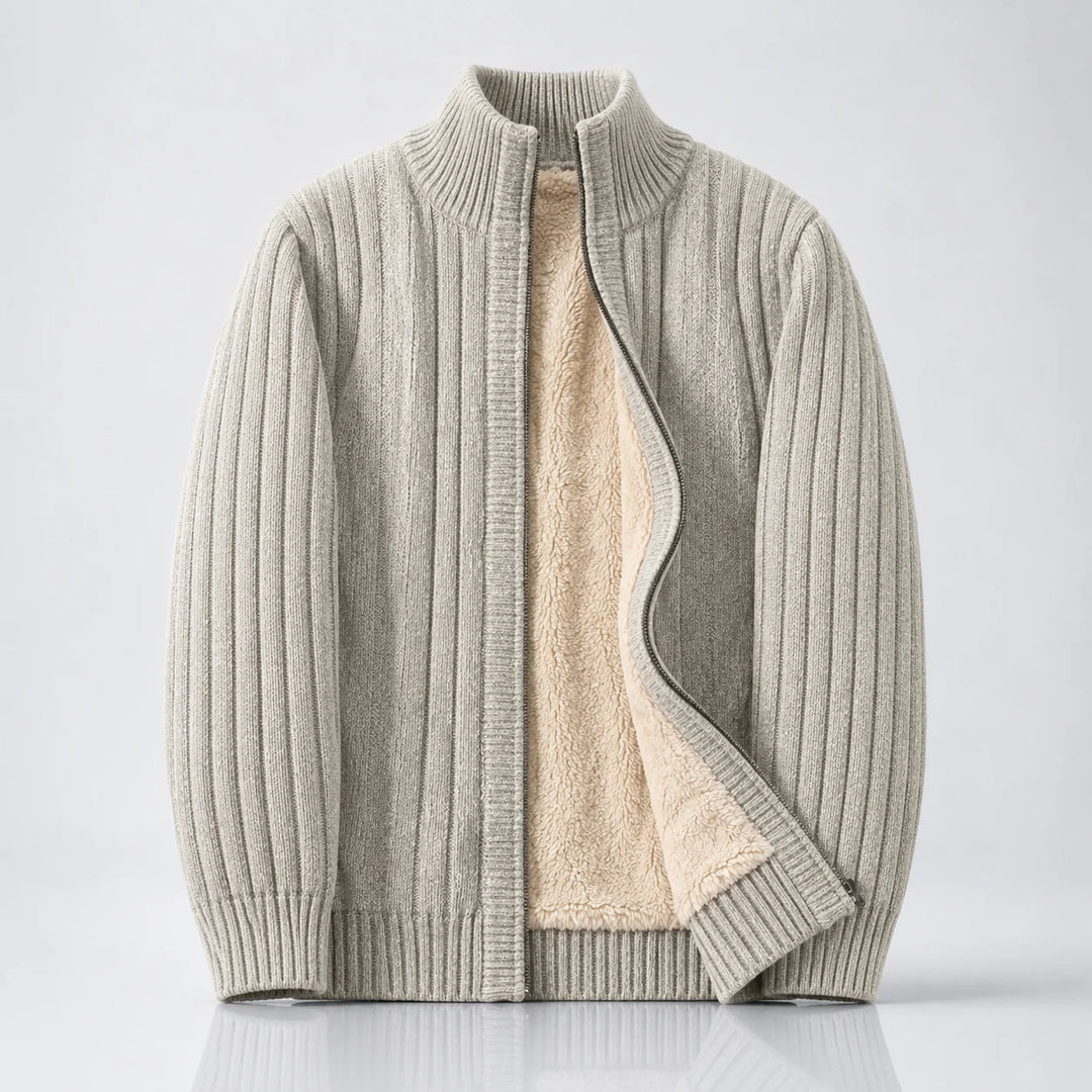 Nomad Sherpa-Lined Cashmere Zip Cardigan