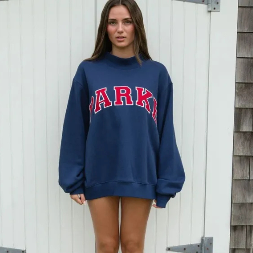 Daphne | Signature Varsity Mockneck Sweatshirt