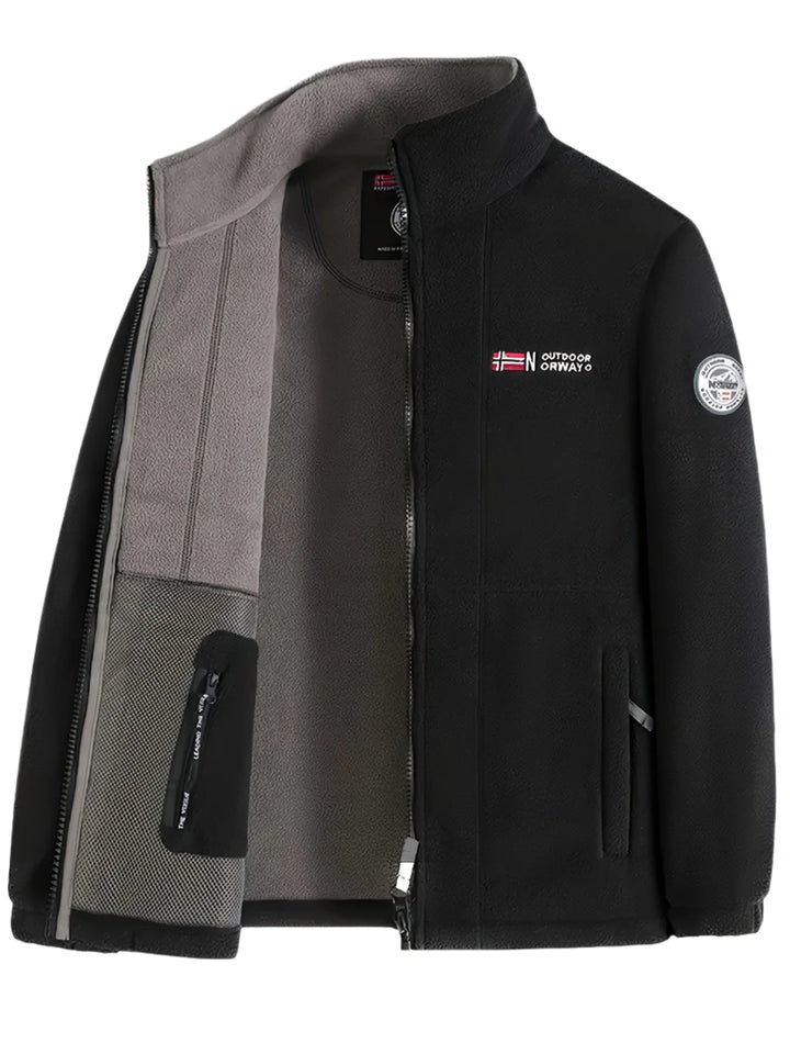 Julius Veste Polaire Outdoor Homme – Soft, Warm &amp; Light with Protective Collar