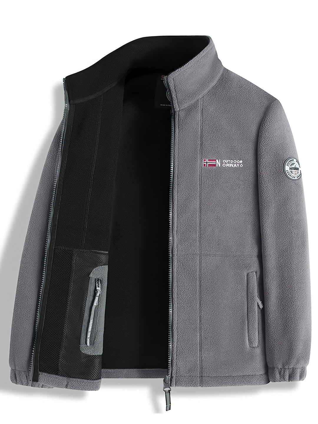 Julius Veste Polaire Outdoor Homme – Soft, Warm &amp; Light with Protective Collar