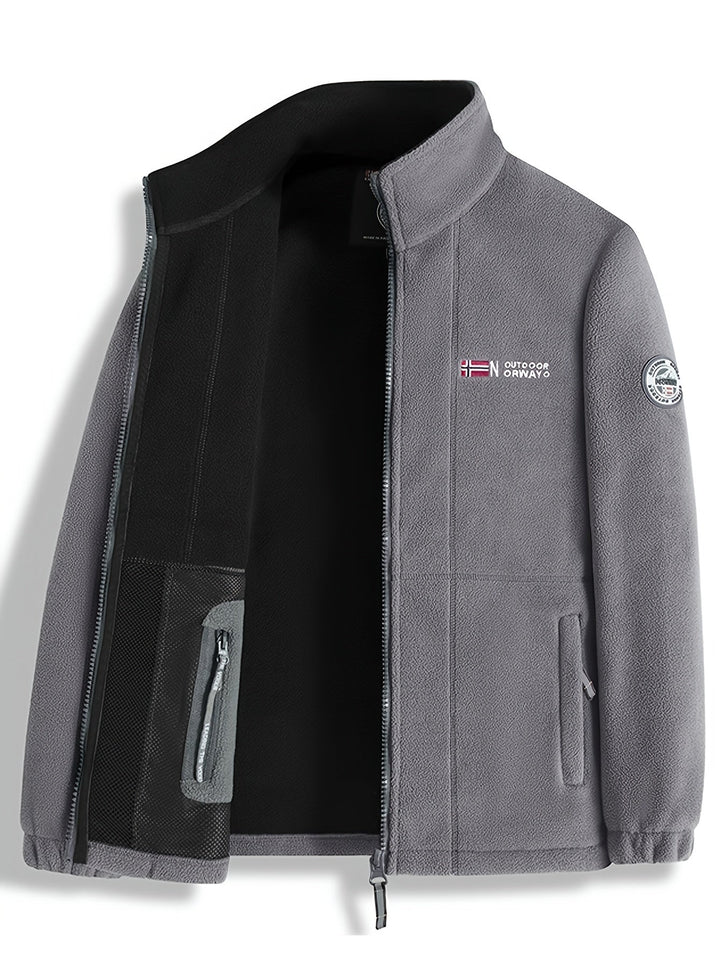 Julius Veste Polaire Outdoor Homme – Soft, Warm &amp; Light with Protective Collar