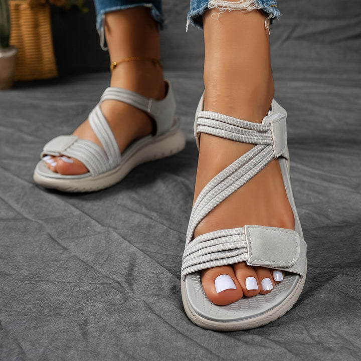 Lightweight comfort sandals with adjustable straps for women