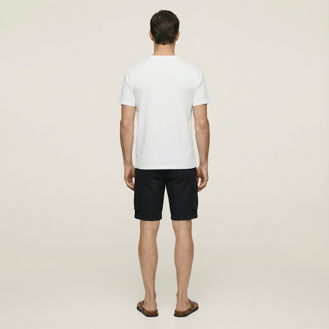 Men’s Cargo Shorts – Knee-Length, Multi-Pocket Design