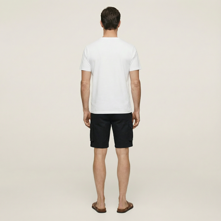 Men’s Cargo Shorts – Knee-Length, Multi-Pocket Design