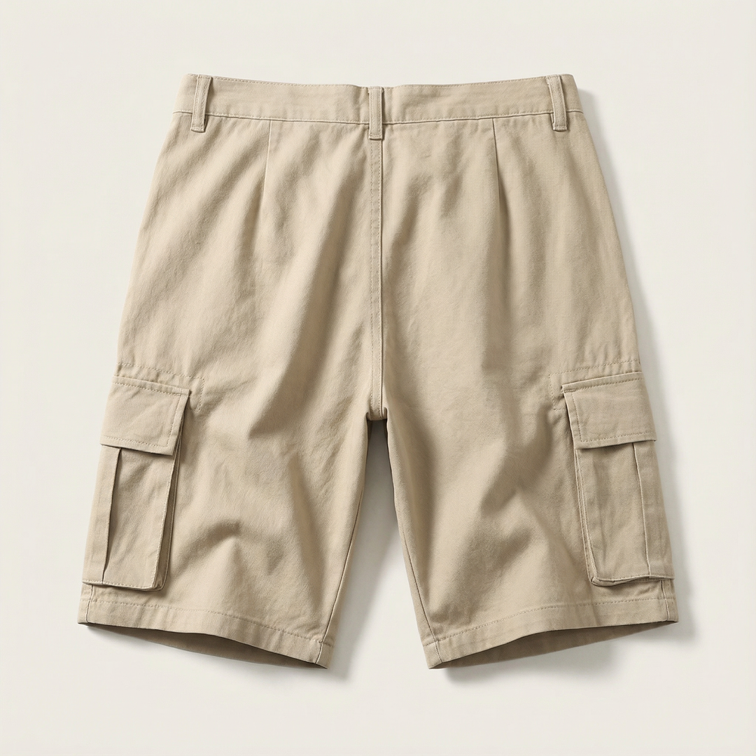 Men’s Cargo Shorts – Knee-Length, Multi-Pocket Design