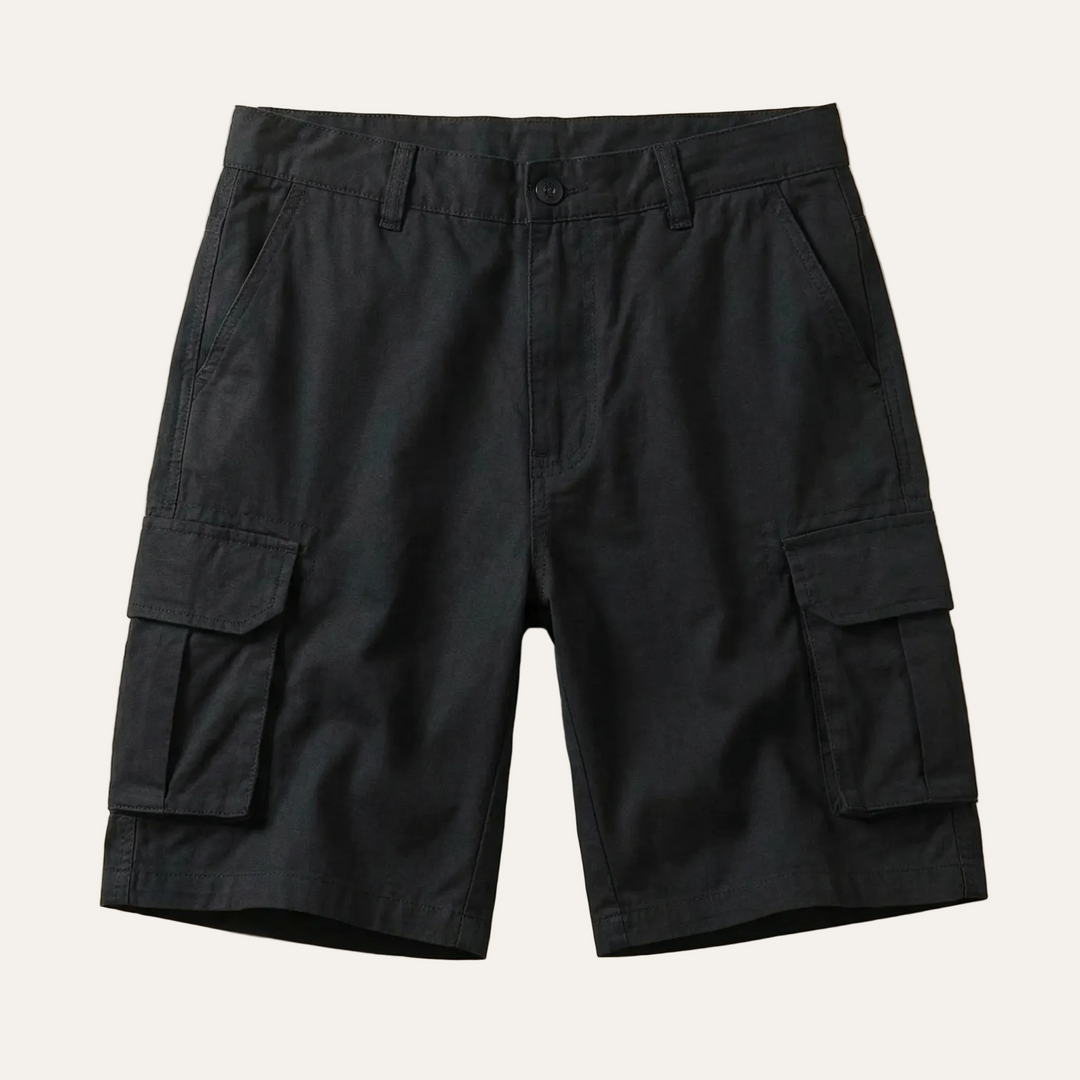 Men’s Cargo Shorts – Knee-Length, Multi-Pocket Design