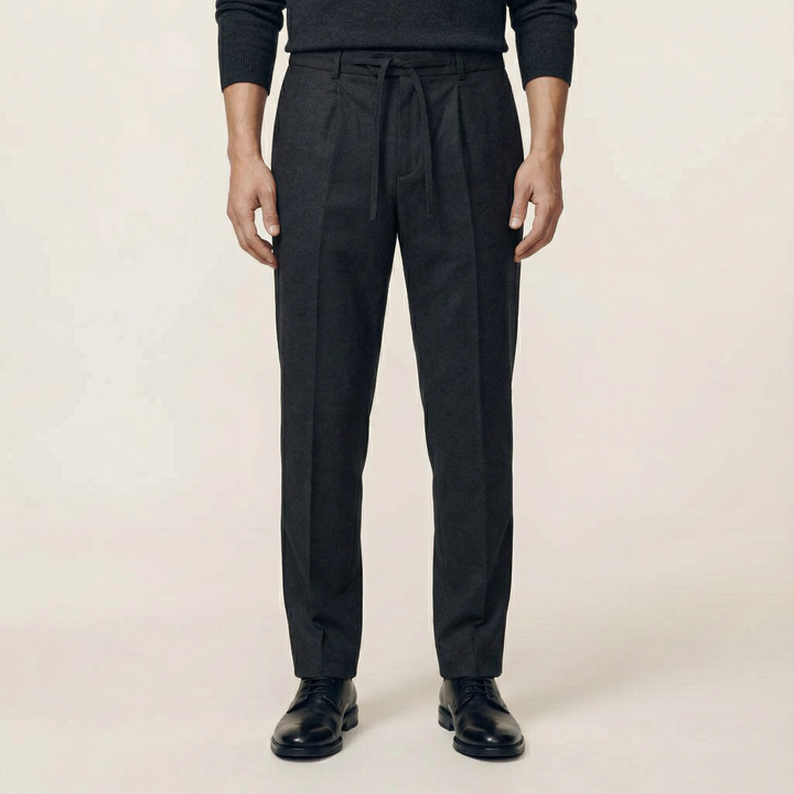 Men’s Ankle-Length Pants – Slim Cut, Cuffed Hem