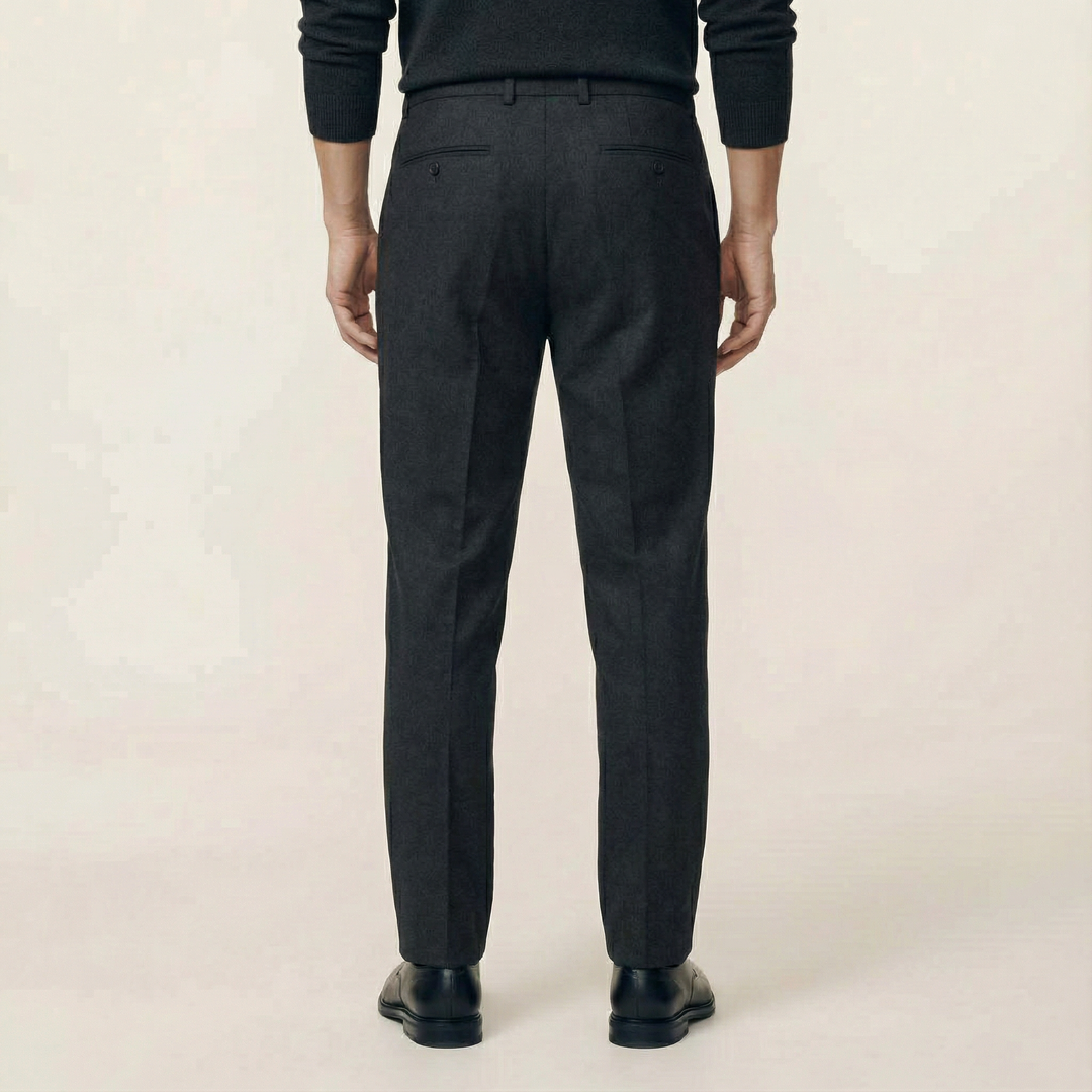 Men’s Ankle-Length Pants – Slim Cut, Cuffed Hem
