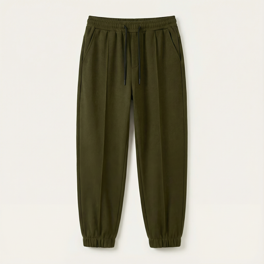 Men’s Jogger Pants – Elastic Waist, Tapered Leg