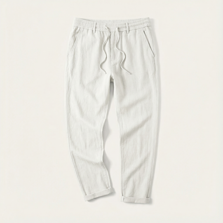 Men’s Ankle-Length Pants – Slim Cut, Cuffed Hem