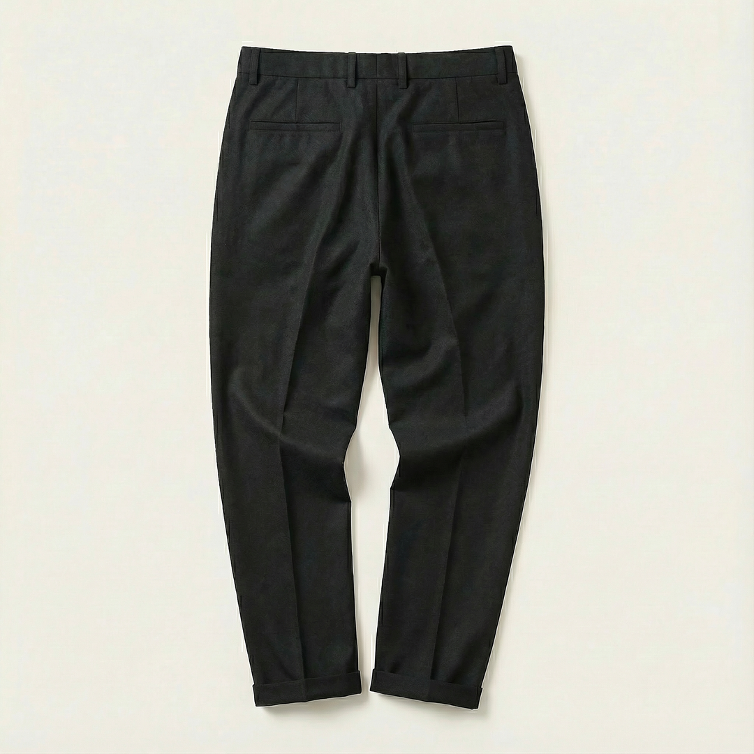 Men’s Ankle-Length Pants – Slim Cut, Cuffed Hem