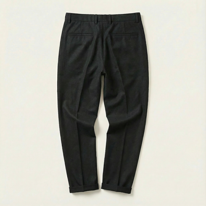 Men’s Ankle-Length Pants – Slim Cut, Cuffed Hem