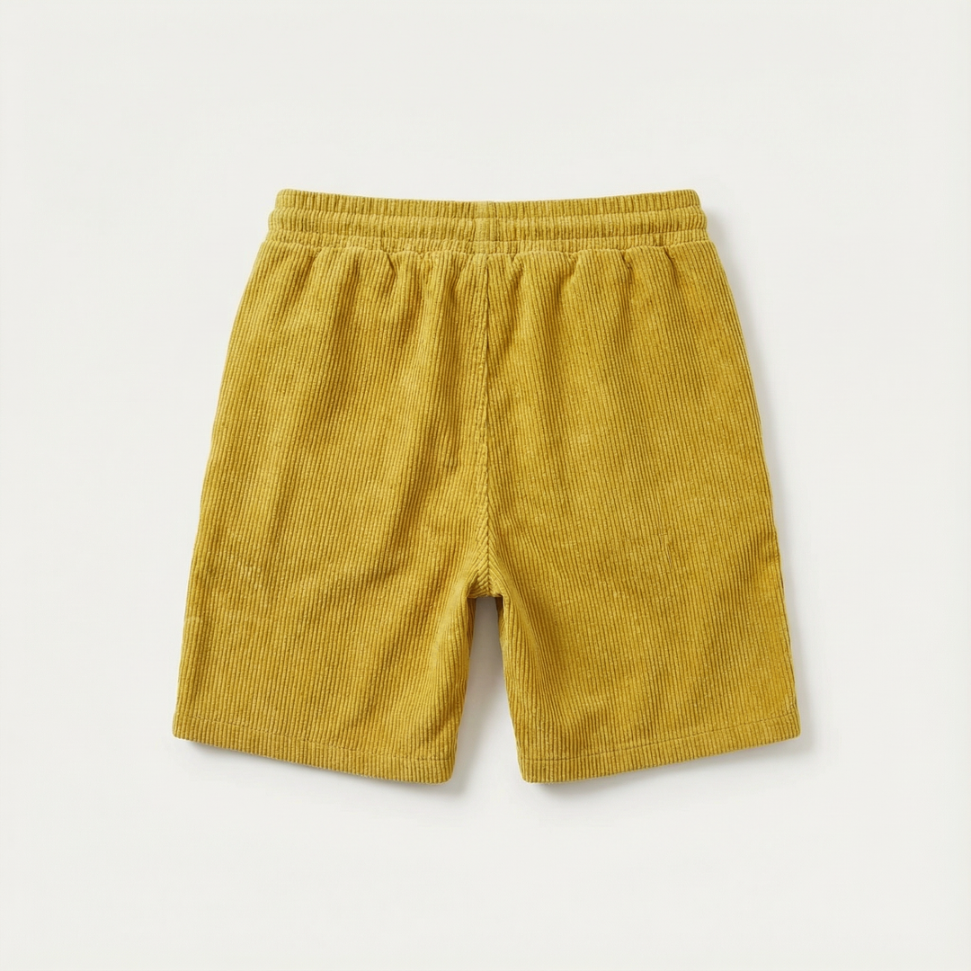 Men’s Short-Length Summer Shorts – Drawstring Waist, Side Pockets