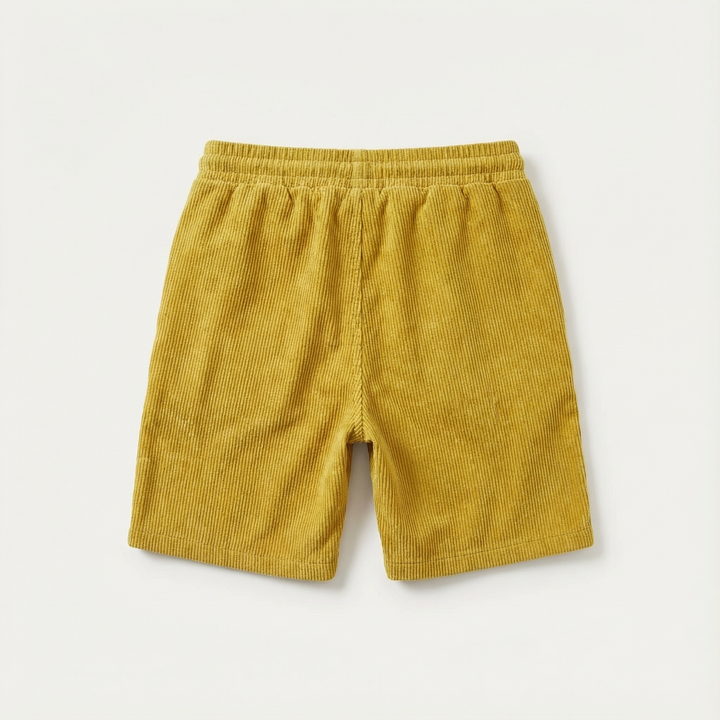 Men’s Short-Length Summer Shorts – Drawstring Waist, Side Pockets