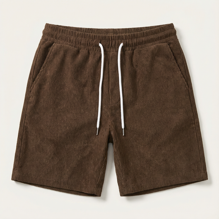 Men’s Short-Length Summer Shorts – Drawstring Waist, Side Pockets
