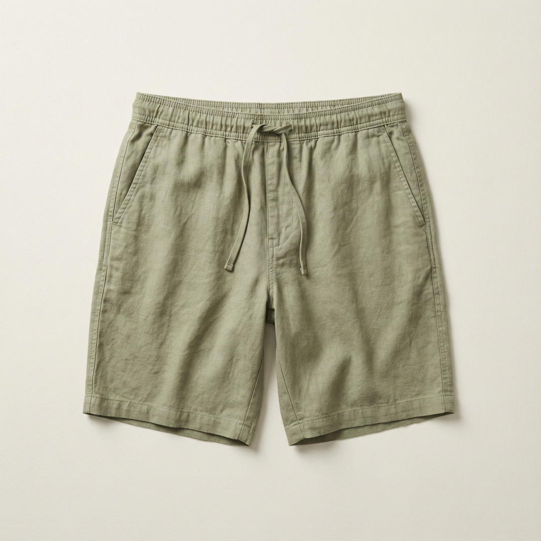 Men’s Striped Shorts – Elastic Waist with Drawstring