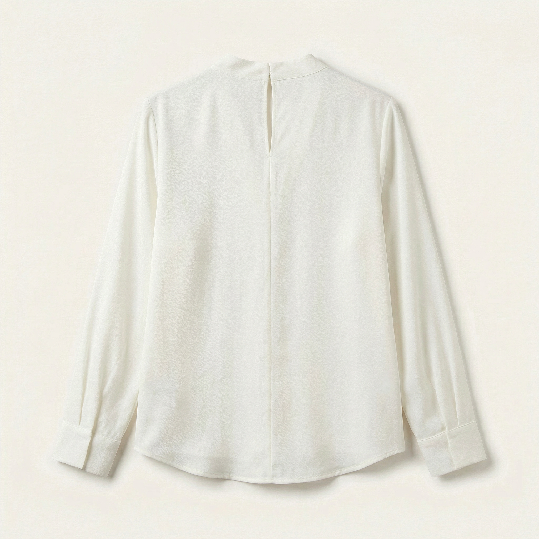 Women’s Short-Sleeve Blouse – High Neck Lace Design