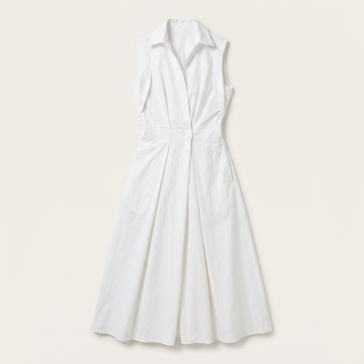 Summer Blanc Midi Dress