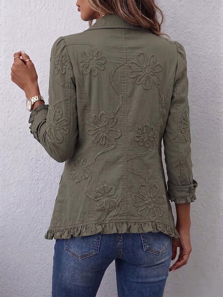 Wren | Embroidered Boho Utility Jacket