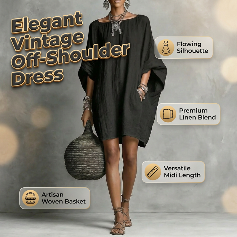 Vivienne Oversized Batwing Midi Dress