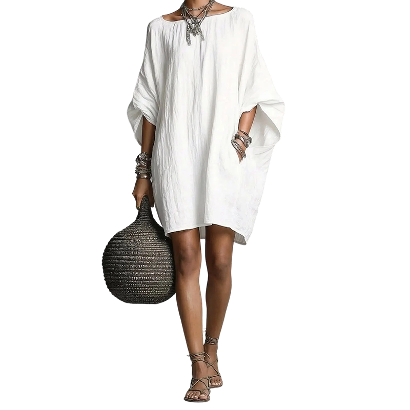 Vivienne Oversized Batwing Midi Dress