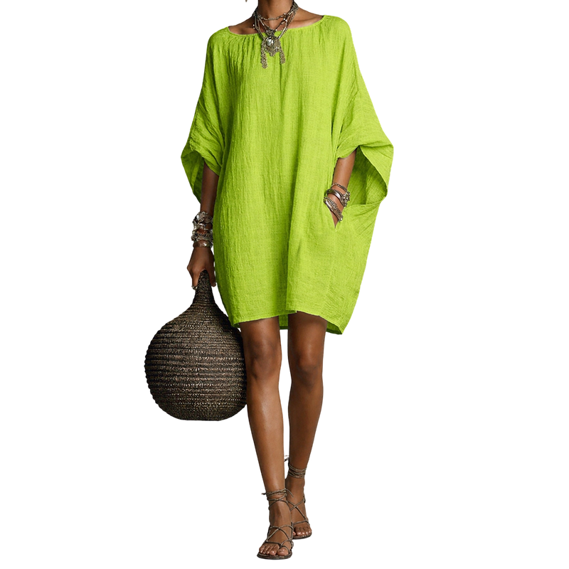 Vivienne Oversized Batwing Midi Dress