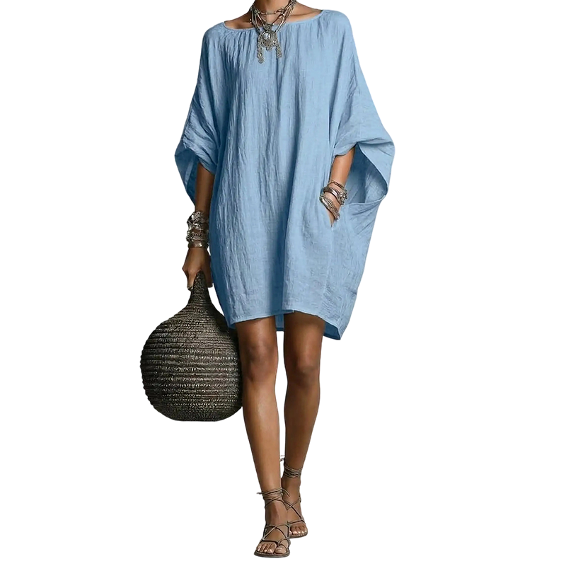 Vivienne Oversized Batwing Midi Dress