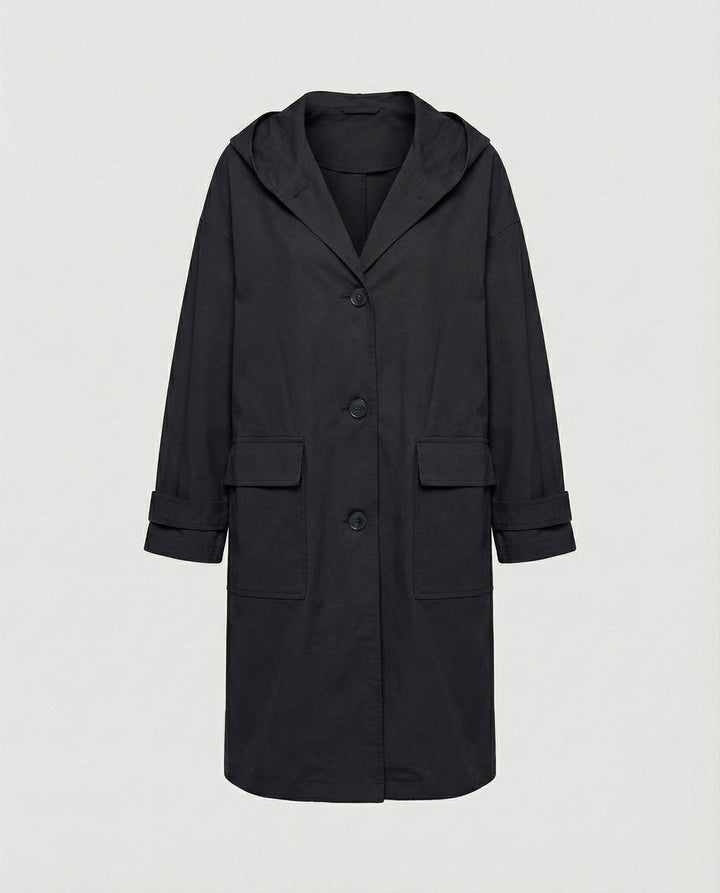 Waterproof Hooded Trench Coat for Women