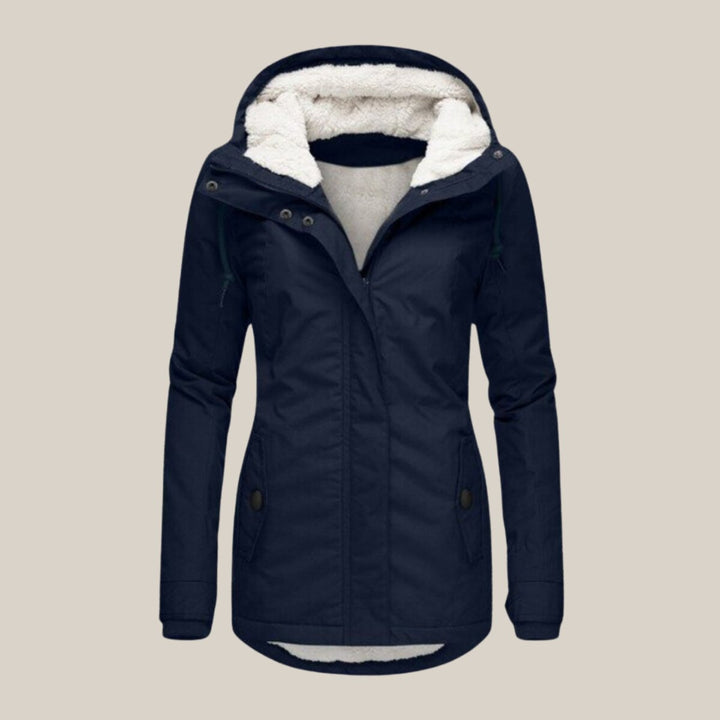 Sherpa-Lined Fleece Winter Coat for Women