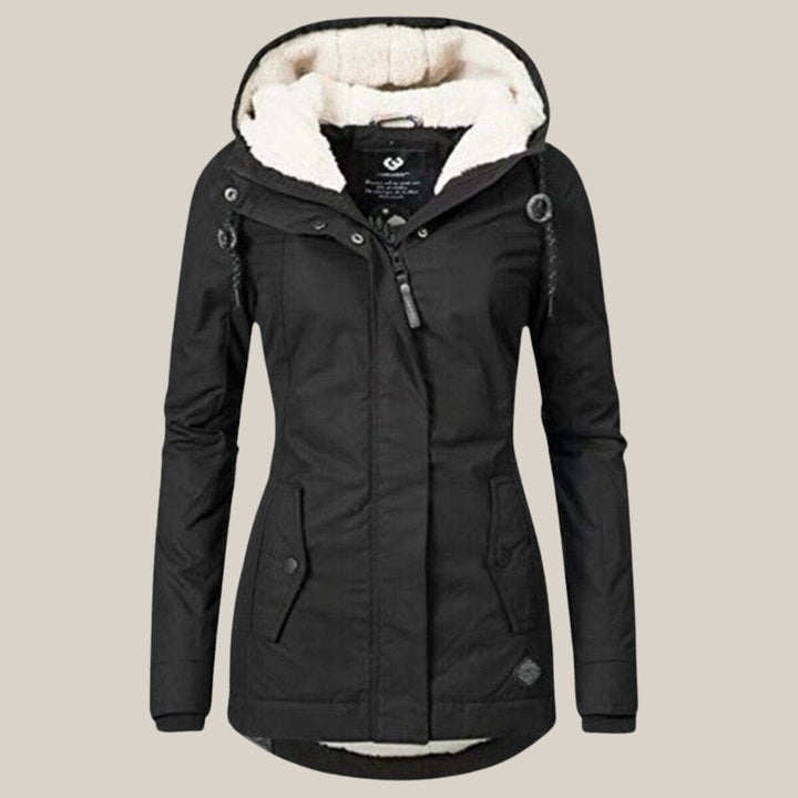 Sherpa-Lined Fleece Winter Coat for Women