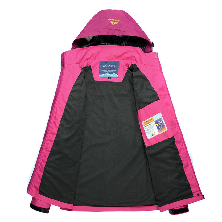 Waterproof Colorblock Shell Jacket for Women
