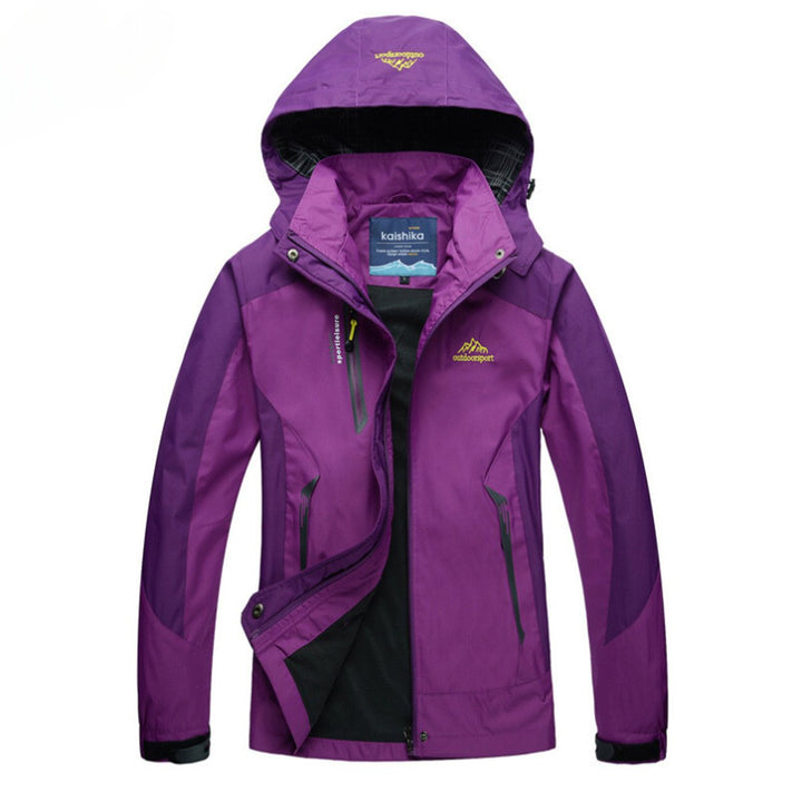 Waterproof Colorblock Shell Jacket for Women