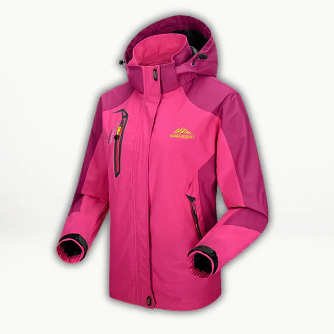 Waterproof Colorblock Shell Jacket for Women