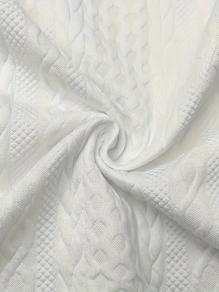 Cable textured zip up hooded jacket for women
